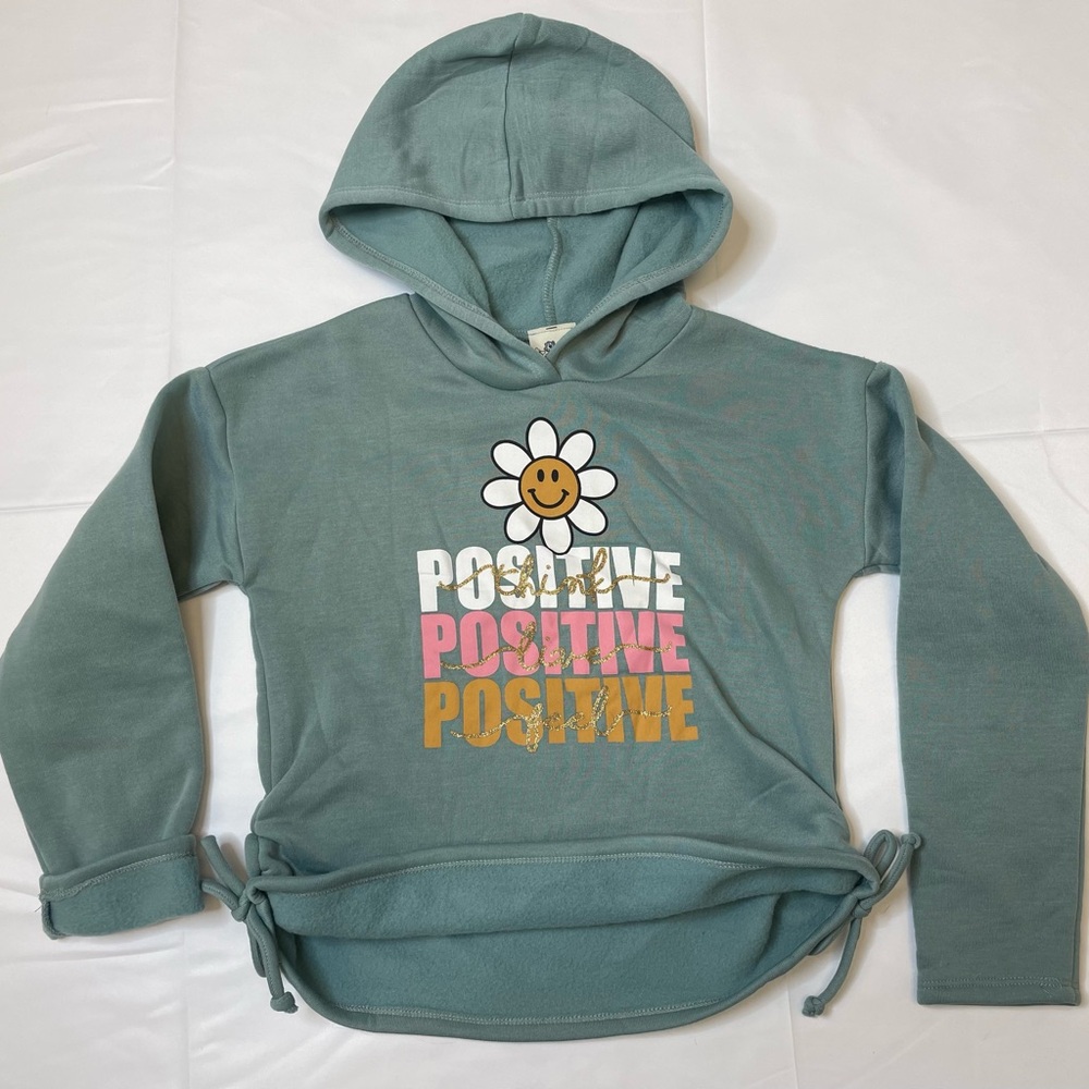 Kids hooded sweatshirt with ties
